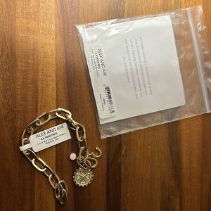 Alex and Ani love and luck multi charm bracelet